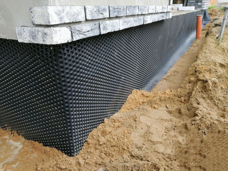 Waterproof Membrane on Foundation